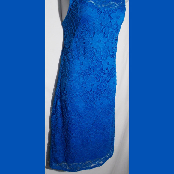 Ann Miller Blue Sleeveless Form Fitting Dress NWT🤩 - Picture 4 of 11